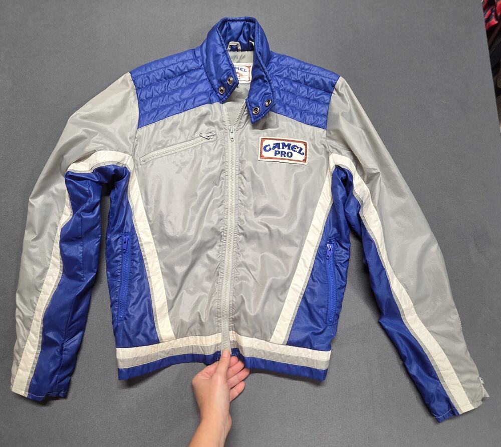 Vintage 90s Camel Pro Jacket Windbreaker Racing Style Logo Promotional XS
